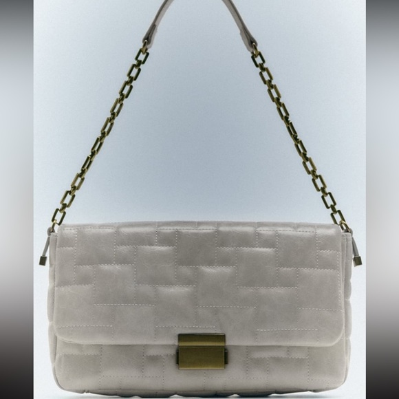 ZARA QUILTED SHOULDER BAG - Picture 8 of 11